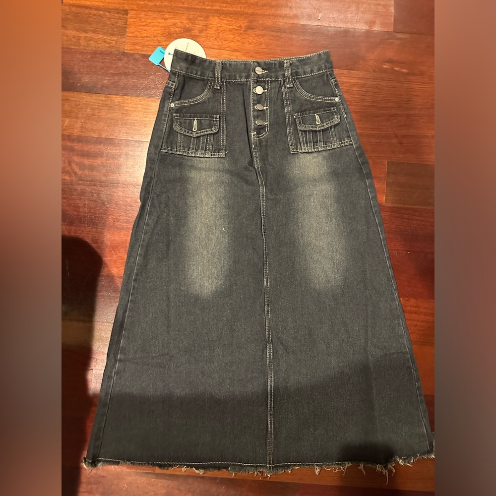 NWT Trendy Denim A line skirt